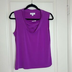 Calvin Klein Womens Purple Blouse Size Small